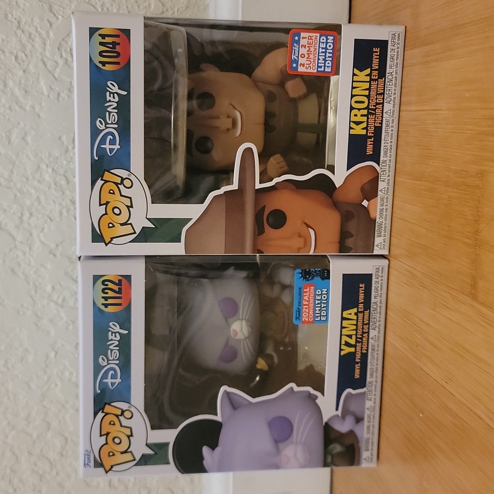 2021 NYCC Limited Edition Yzma and Kronk Funko Pops